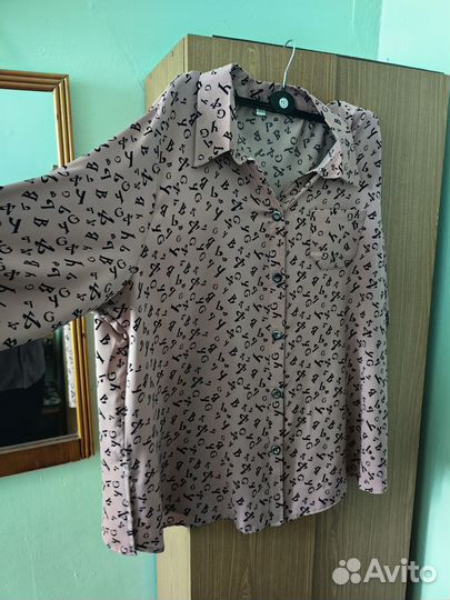 Рубашка большого размера 64р