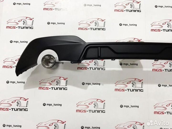 Диффузор BMW 3 G20 M Мат + Akrapovic Глянец