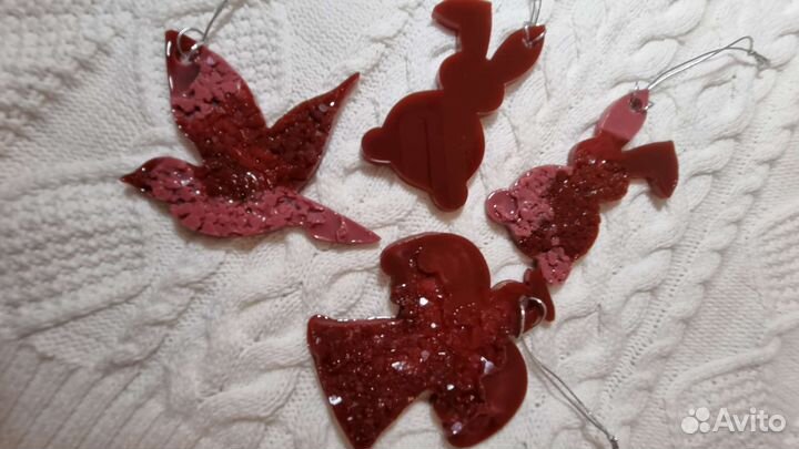 Ёлочные игрушки из эпоксидной смолы