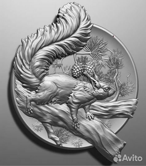 Тарелка резная декоративная из дерева 