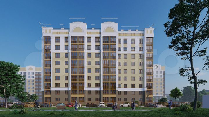 2-к. квартира, 67,8 м², 4/9 эт.