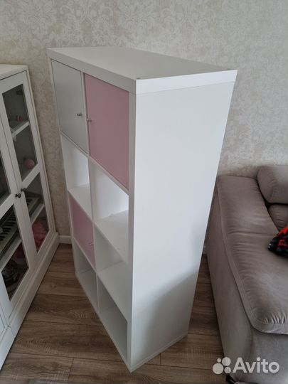 Стеллаж икеа каллакс 8 ячеек kallax Белый 802.758