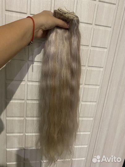 Волосы на заколках Slavic hair