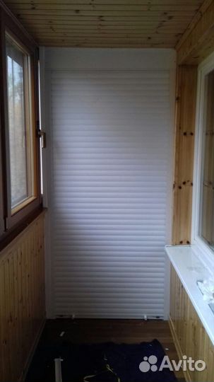 Шкаф с рольставнями на балкон любые размеры