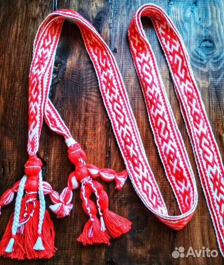 Женский свадебный славянский пояс