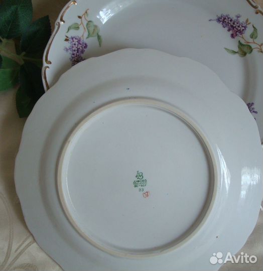 Набор тарелок 23 см Дулево 1960 г. клеймо СССР