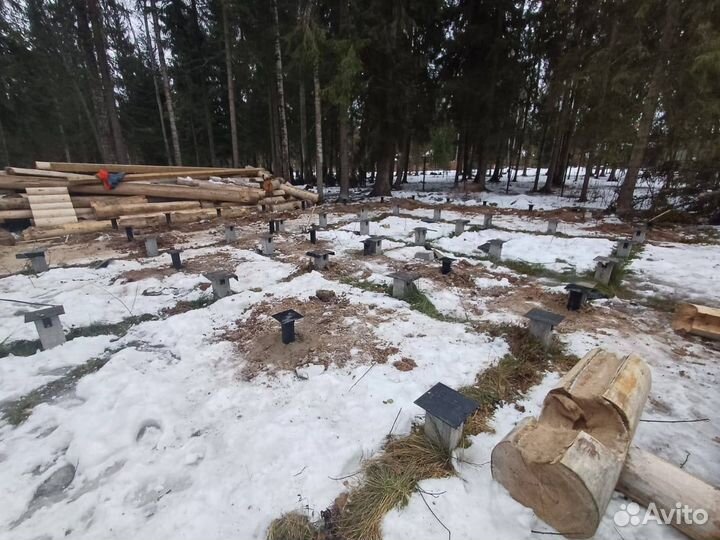 Винтовые сваи под ключ установка