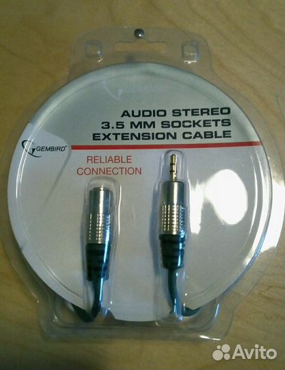 Стерео аудио кабель Gembird ccap-3535mf-6, 1.8 м