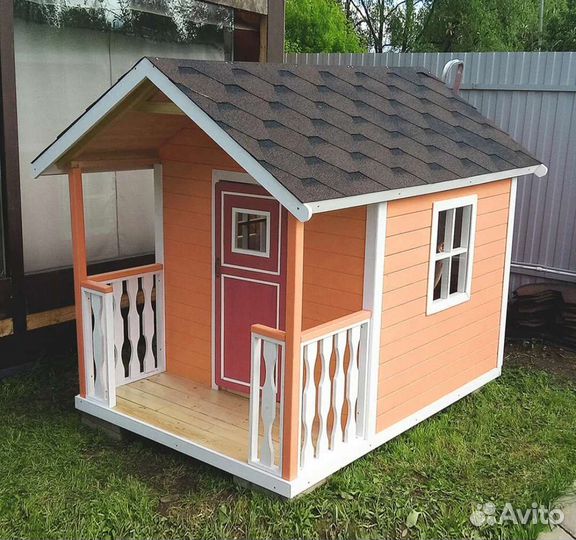 Детский игровой домик из дерева