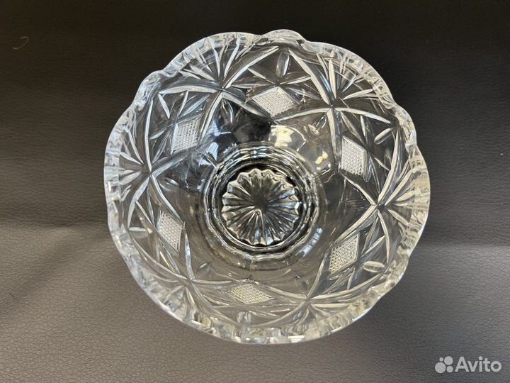 Салатник хрустальный малый 250 мл на ножке