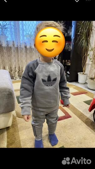 Спортивный костюм на флисе adidas для мальчика 86