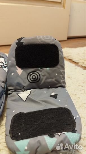 Варежки, муфта для коляски, санок Мимими