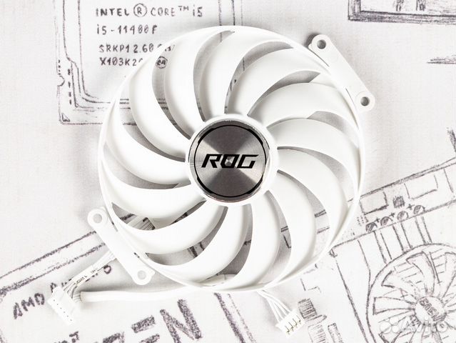 Вентилятор для видеокарты Asus ROG Strix White №2