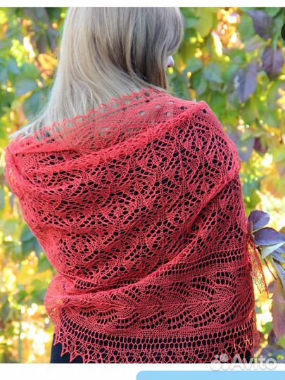 Шаль летняя, лён