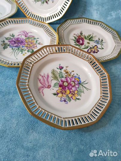 Англия тарелки с ручной росписью