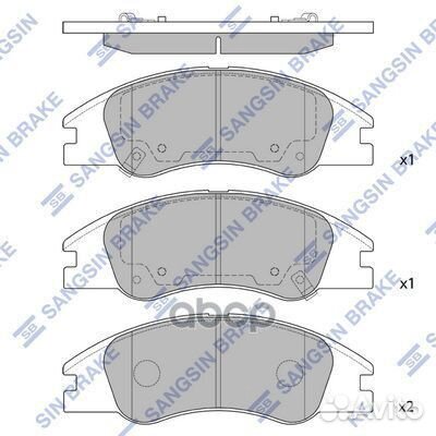 SP1167SNS 1134 02 колодки дисковые п Kia Cera