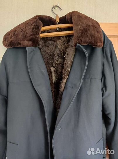 Тулуп из овчины армейский
