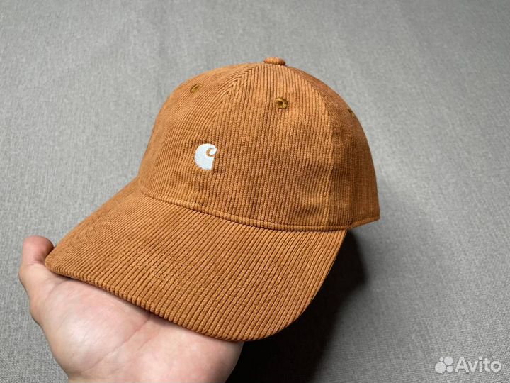 Кепка Carhartt вельветовая коричневая