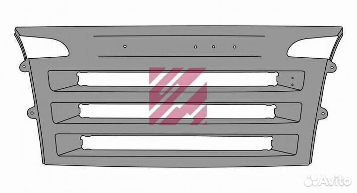 Решетка радиатора верхняя Scania R Series
