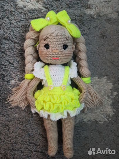В наличии Вязаная кукла ручной работы