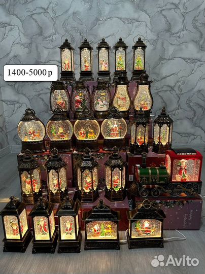 Новогодние музыкальные светильники-фонари