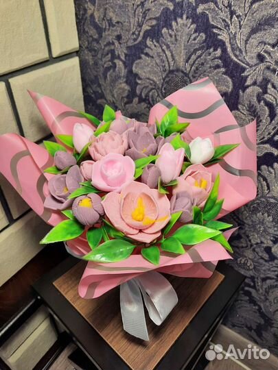 Букет цветов из мыла