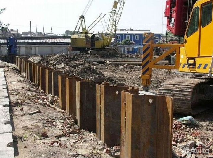 Шпунт Ларсена / аренда погружение шпунта
