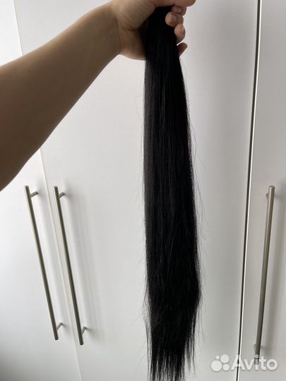 Искусственные волосы для наращивания 66см цвет 1в