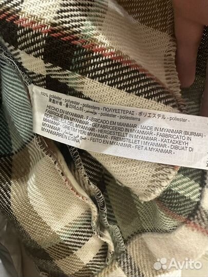 Рубашка теплая в клетку zara