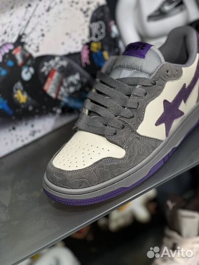 Кроссовки Bape Sta серые