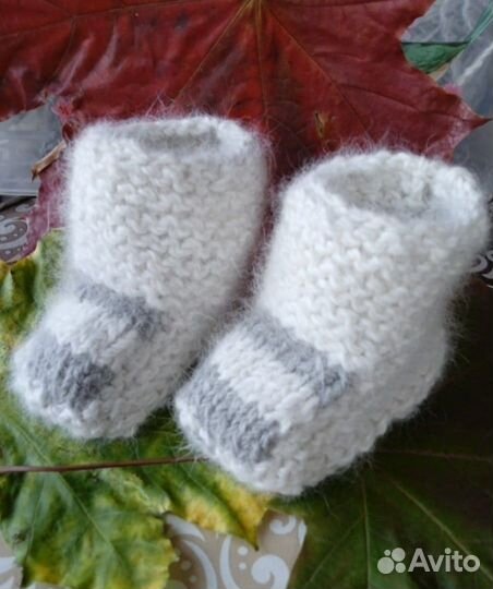 Пинетки из пуха кролика