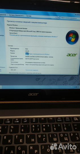 Мини ноутбук Acer V5-171, core i3