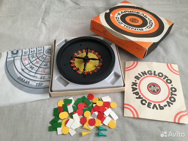 Игра Лото Карусель Ringloto СССР Настольная