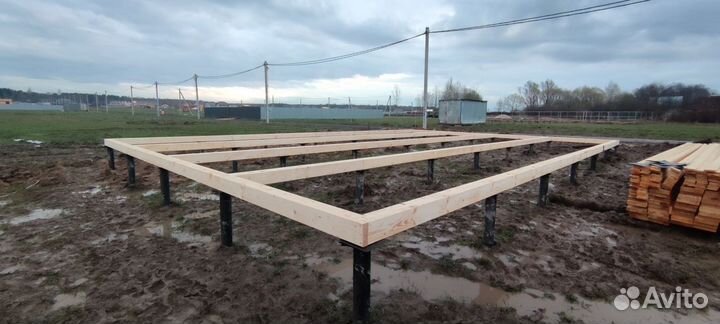 Винтовые сваи с установкой