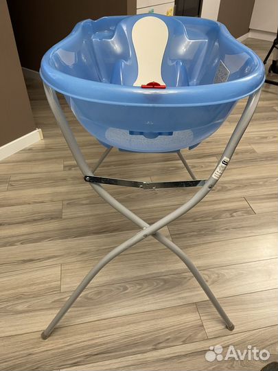 Ok Baby Onda Evolution синий Ванночка+подставка