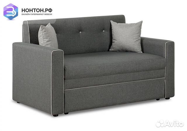 Диван выкатной Найс серый / светло-серый