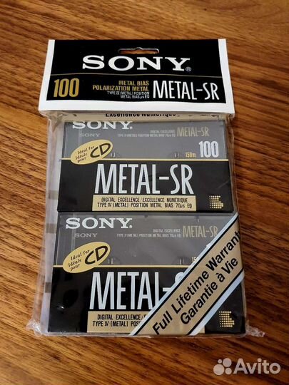 Аудиокассеты новые запечатанные Sony Metal-SR