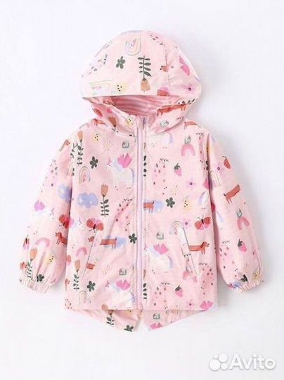 Ветровка лёгкая куртка на девочку от 2 до 10 лет
