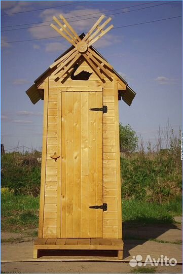 Уличный туалет деревянный KDS