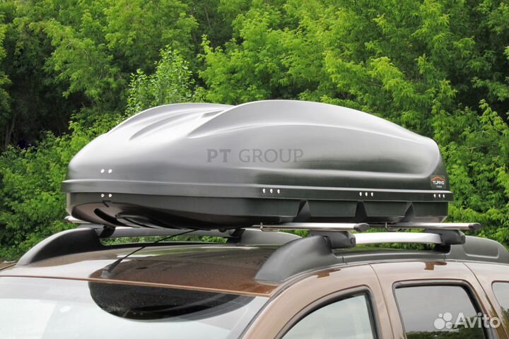 Автобокс аэродинамический чёрный Turino1 (410л)