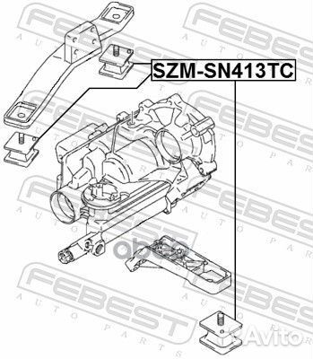 Подушка раздатки suzuki jimny SN413 1998-2018 S