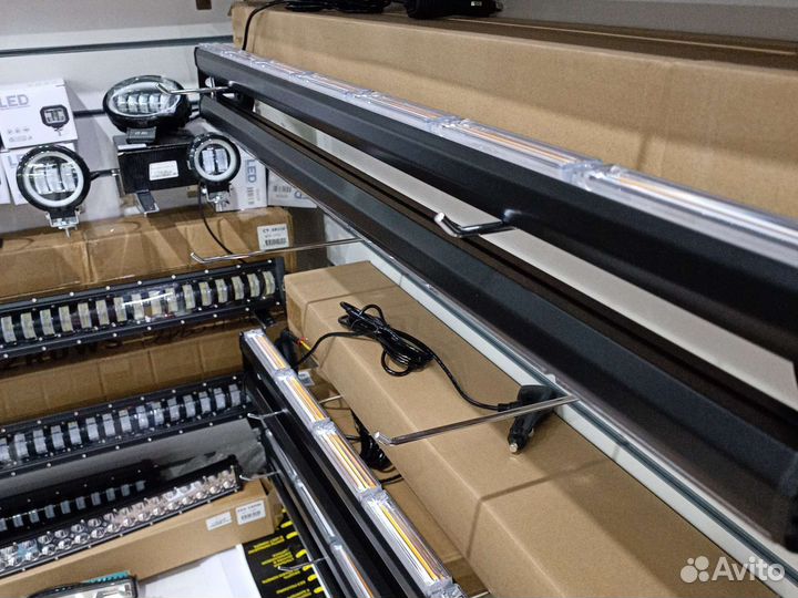 Мигалка 120 см оранжевая жёлтая