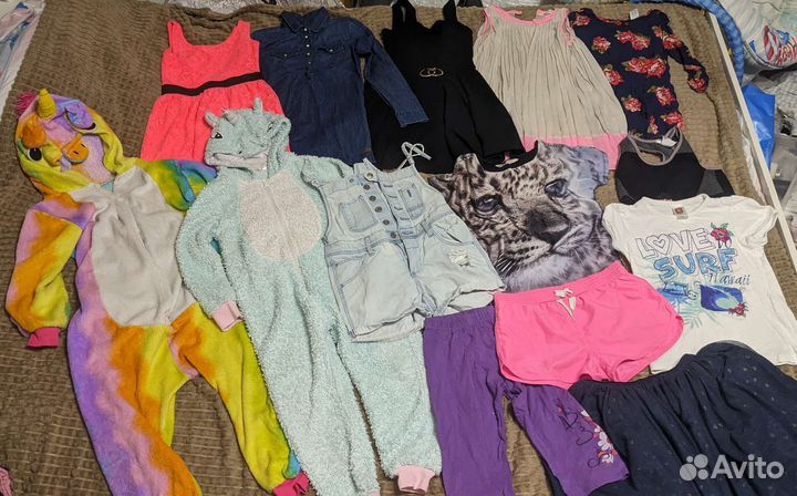 Вещи пакетом на девочку 128 134 140