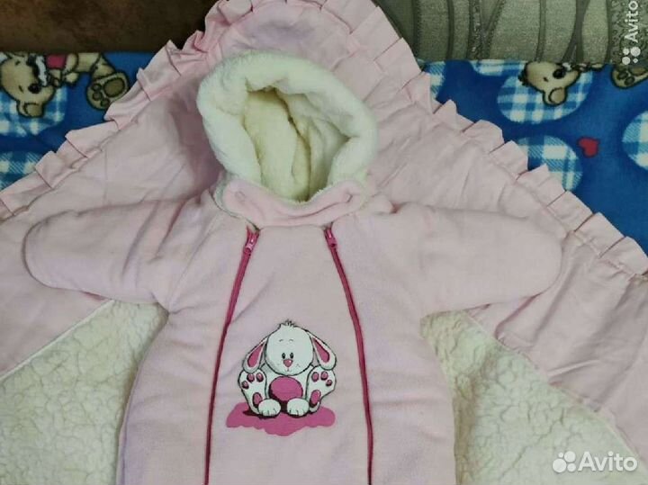 Конверт на выписку зимний для девочки