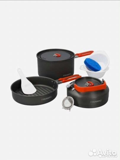 Набор походной посуды с чайником Fire Maple Feast2