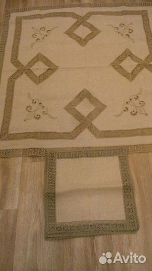 Скатерть салфетки лен
