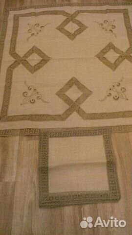 Скатерть салфетки лен