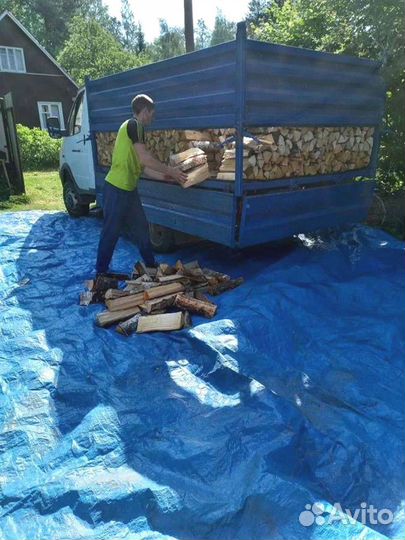 Дрова березовые. Колотые