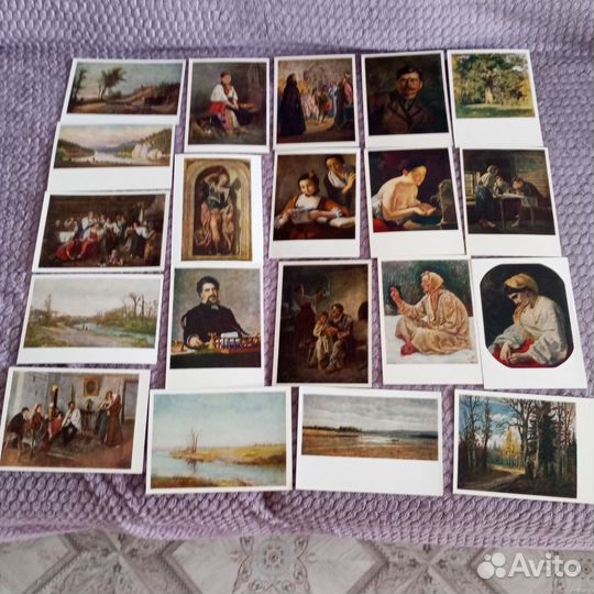 Открытки живопись, скульптура. СССР и ГДР