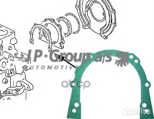Прокладка задней крышки коленвала 100,100 Avant